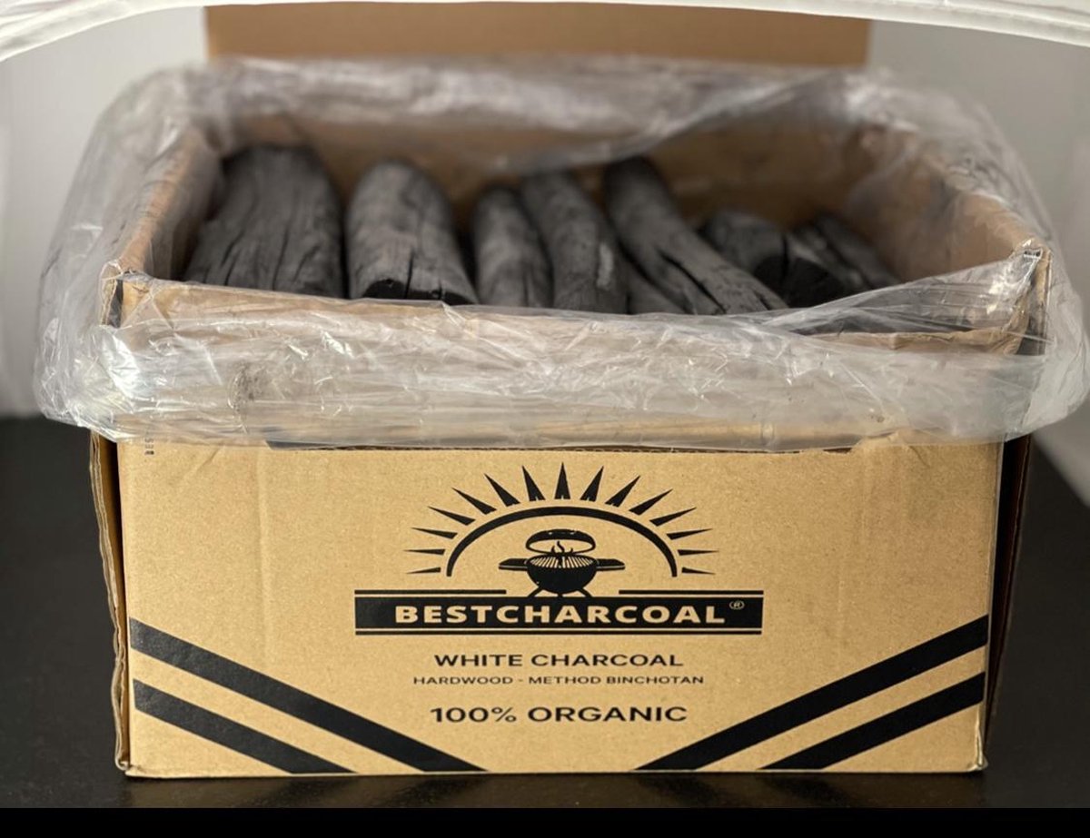 Best Charcoal - Binchotan Houtskool 7,5 kg.
