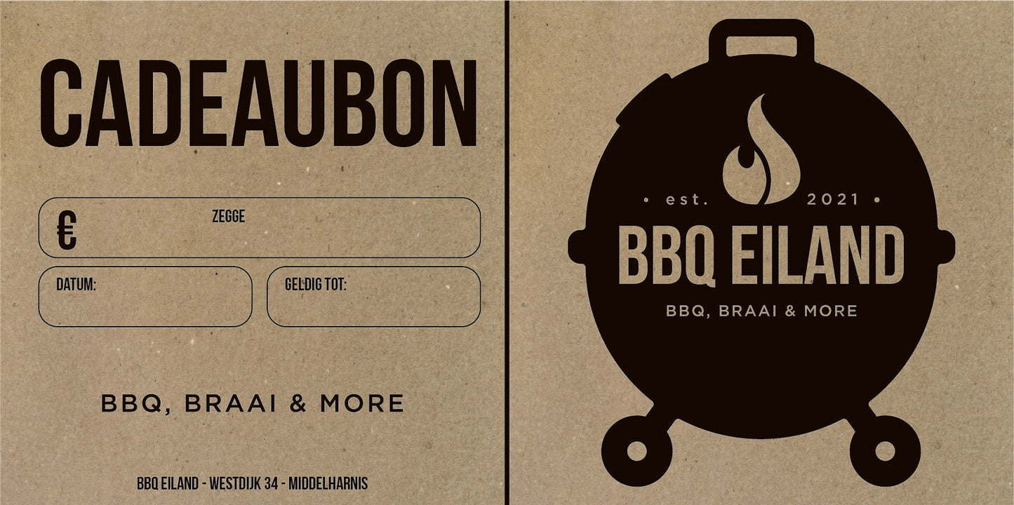 Cadeaubon BBQ Eiland
