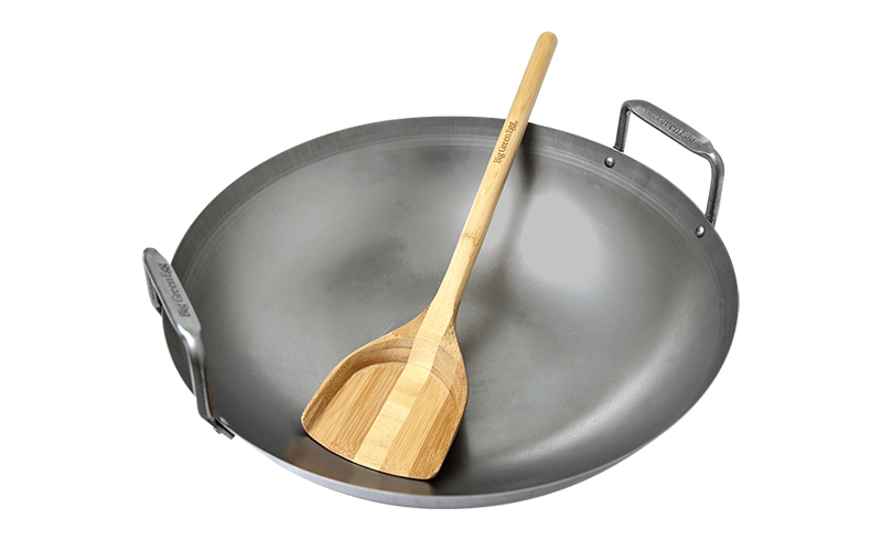 Big Green EGG Wok met Bamboe spatel