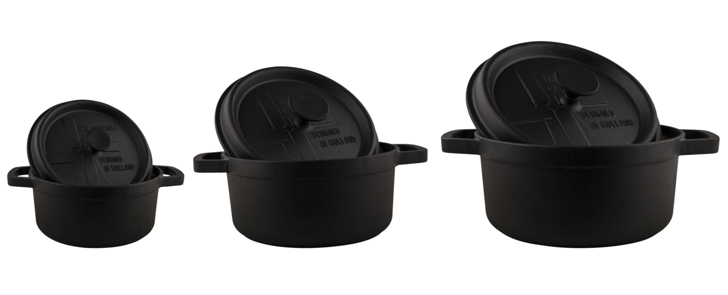 The Windmill BBQ Pan met Deksel M 22 cm (2,9 Liter)