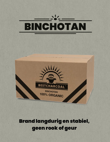 Best Charcoal - Binchotan Houtskool 7,5 kg.