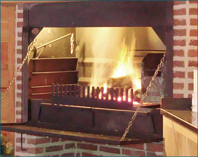 Haardrooster voor built-in Zuid-Afrikaanse Braai