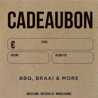 Cadeaubon BBQ Eiland