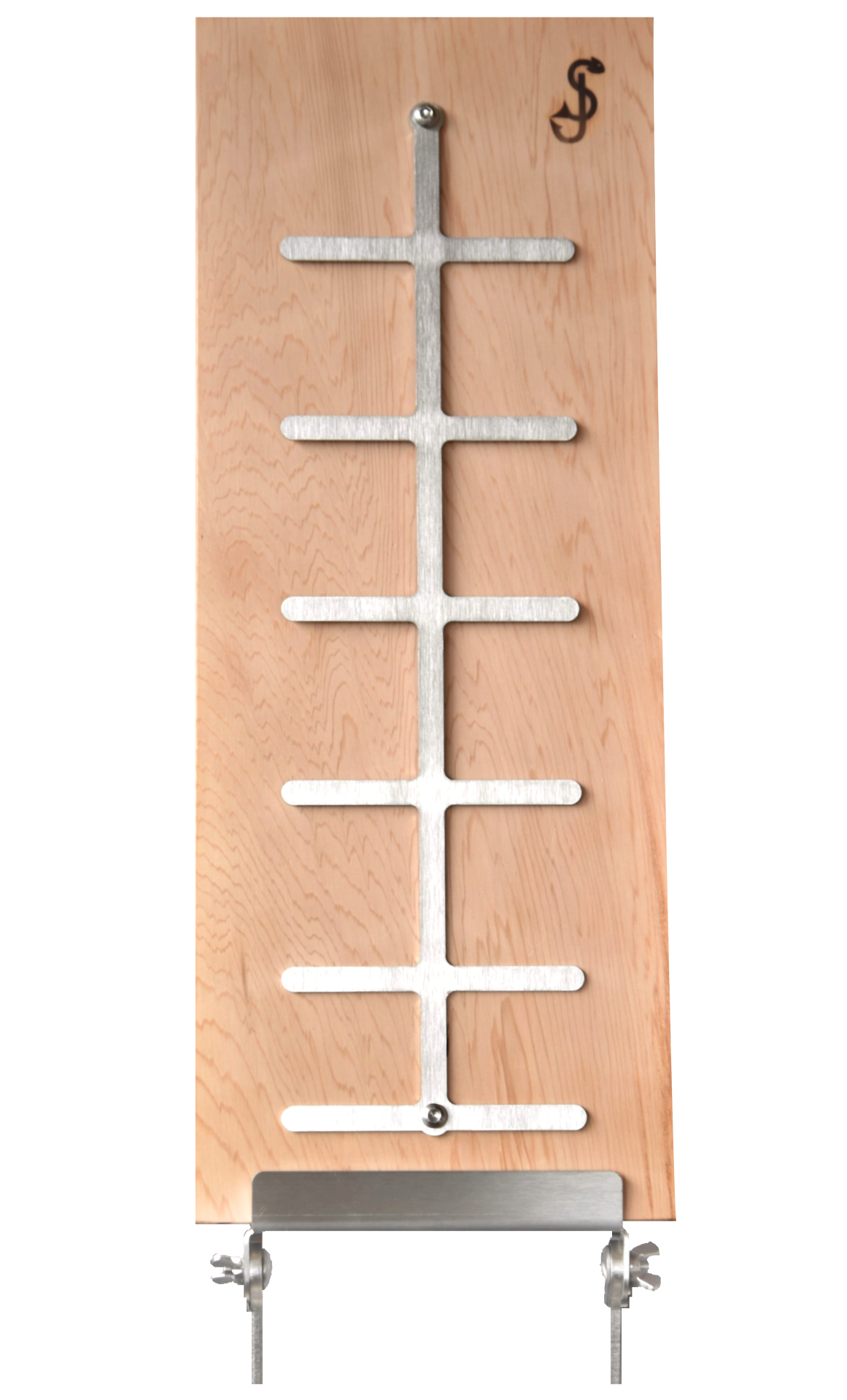 Zalm plank met standaard