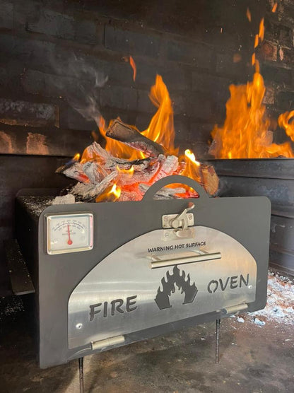 Pizza oven voor in Zuid-Afrikaanse Braai