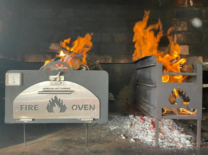 Pizza oven voor in Zuid-Afrikaanse Braai