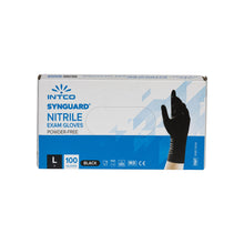 Nitrile wegwerp handschoen poedervrij zwart 100st LARGE