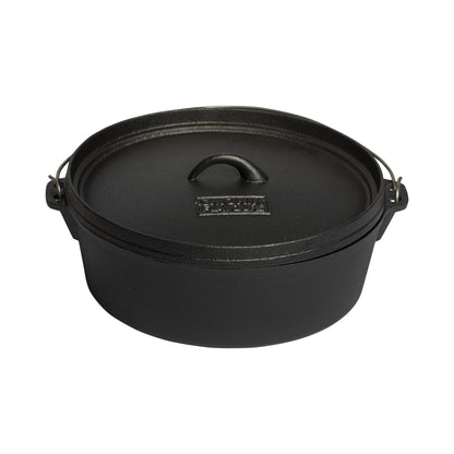 Smokin’ Flavours Gietijzeren Dutch oven large – 31 cm (4,5L)