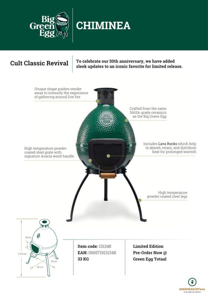 Big Green Egg Chiminea Limited Edition