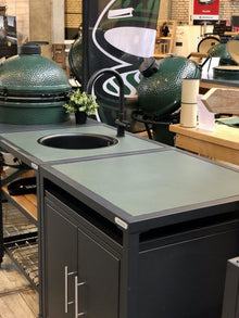 Groen Dekton insert voor Modulair EGG Workspace