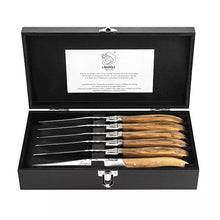 Laguiole Steakmessen set Olijfhout