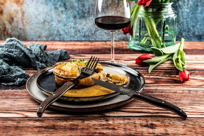 Laguiole Steakmessen set Wengé Zwart