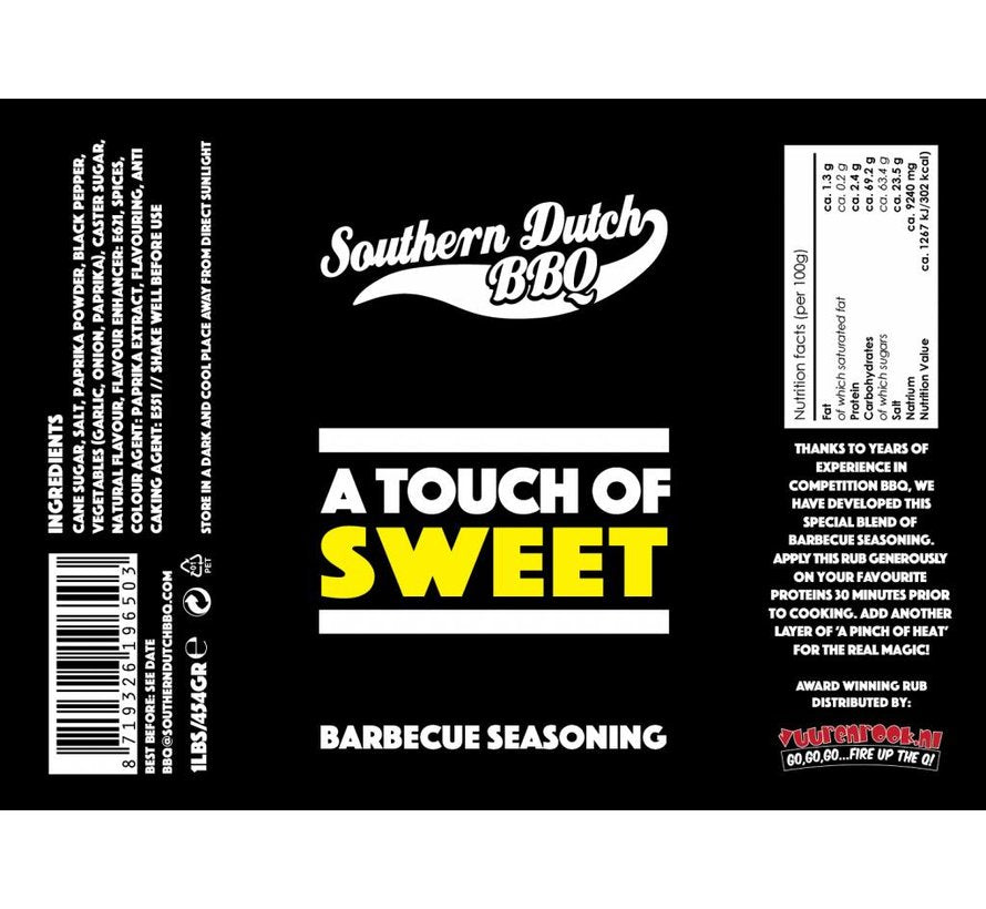 Southern Dutch BBQ 'A Touch of Sweet 290 gram
