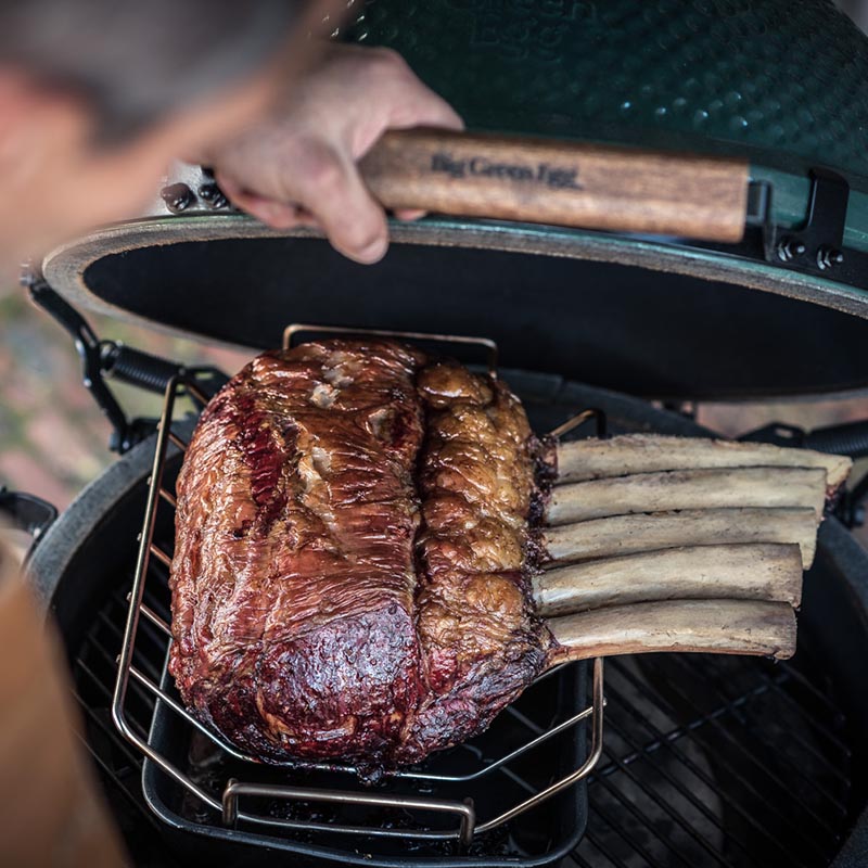 Big Green Egg Ribs & Roasting Rack